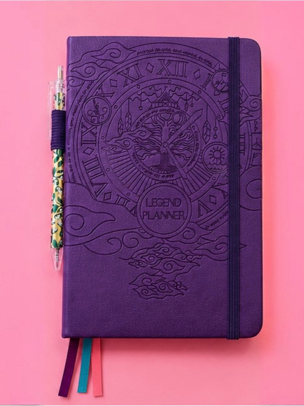 Legend Planner Hardcover Purple Notebook